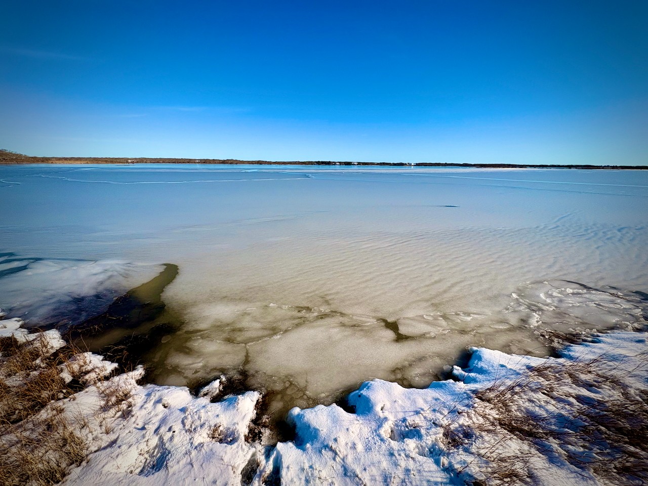 🌊We are all connected by water. Property lines and town borders may divide us, but water as it flows through and around the Island, connects us. Nature is not parceled or partitioned. Even trees are communicating, cooperating, and sharing through hidden networks beneath the soil. In a time of division and isolation, if we look to nature, we see the truth of connection and our shared fate. Water connects us as it flows downstream into our ponds and ocean, our places of peace, reflection and nourishment.

💧 Now is the moment for our community to protect the water that connects us. 
✨ Let’s end 2025 with a spark of hope and a commitment to the work ahead. 
👉 Tap the link in bio to give. Your gift today will sustain our living waters, advance science, and inspire future generations to safeguard these precious ecosystems.
#ConnectedByWater #ProtectOurPonds #IslandLife #GreatPondFoundation #grateful #December #pond #water #frozen #winter #MarthasVineyard